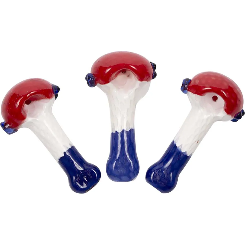 H13- 4" American Flag Hand Pipe (Pack of 3) (Unit Cost $7.99)