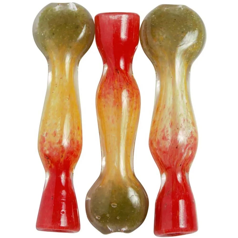 CH29- 3" Three Color Chillum (Pack of 5) (Unit Cost $1.50)