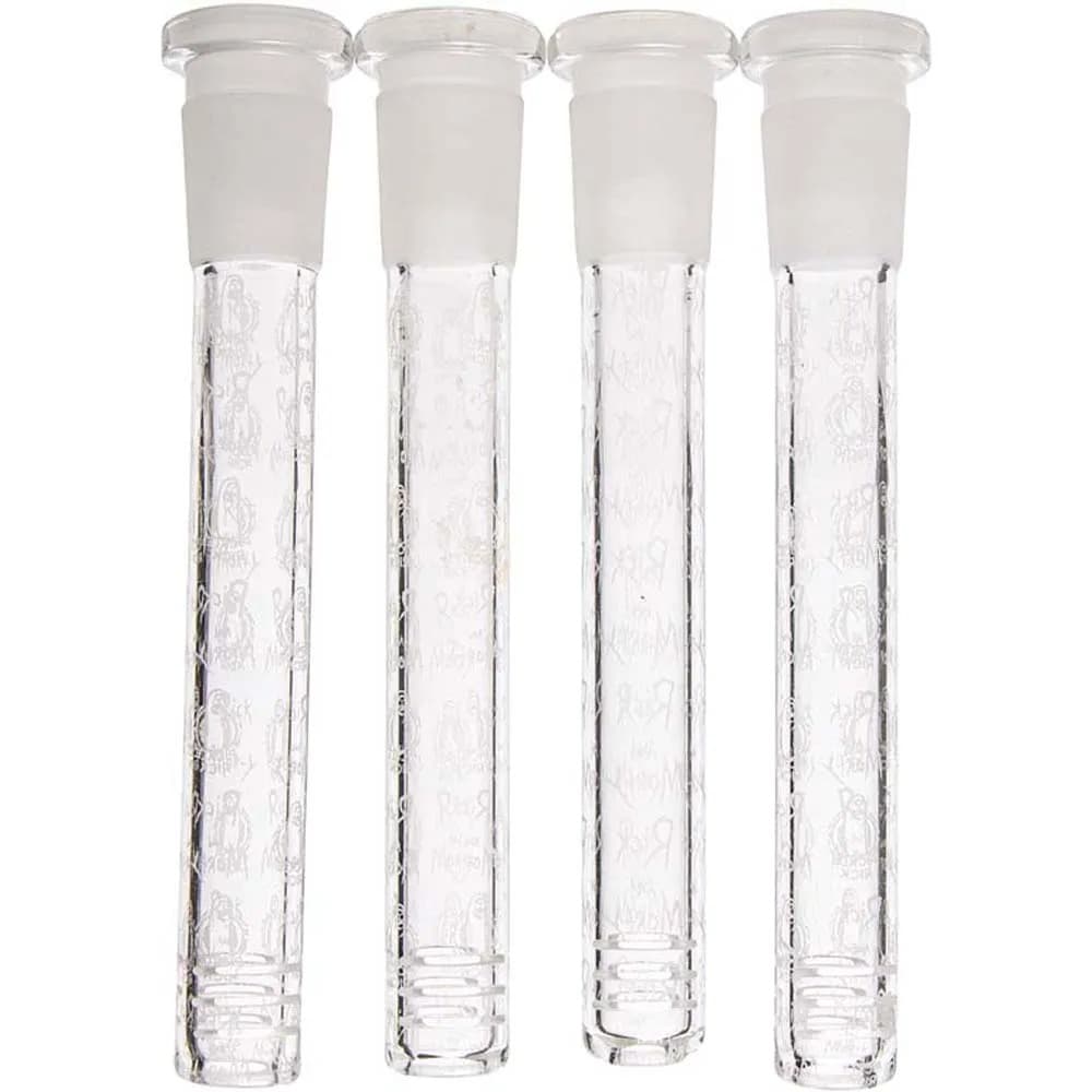 DS23 - 4" Pickle Rick Design Downstem 18MM-14MM (Pack of 5) (Unit Cost $2.99)