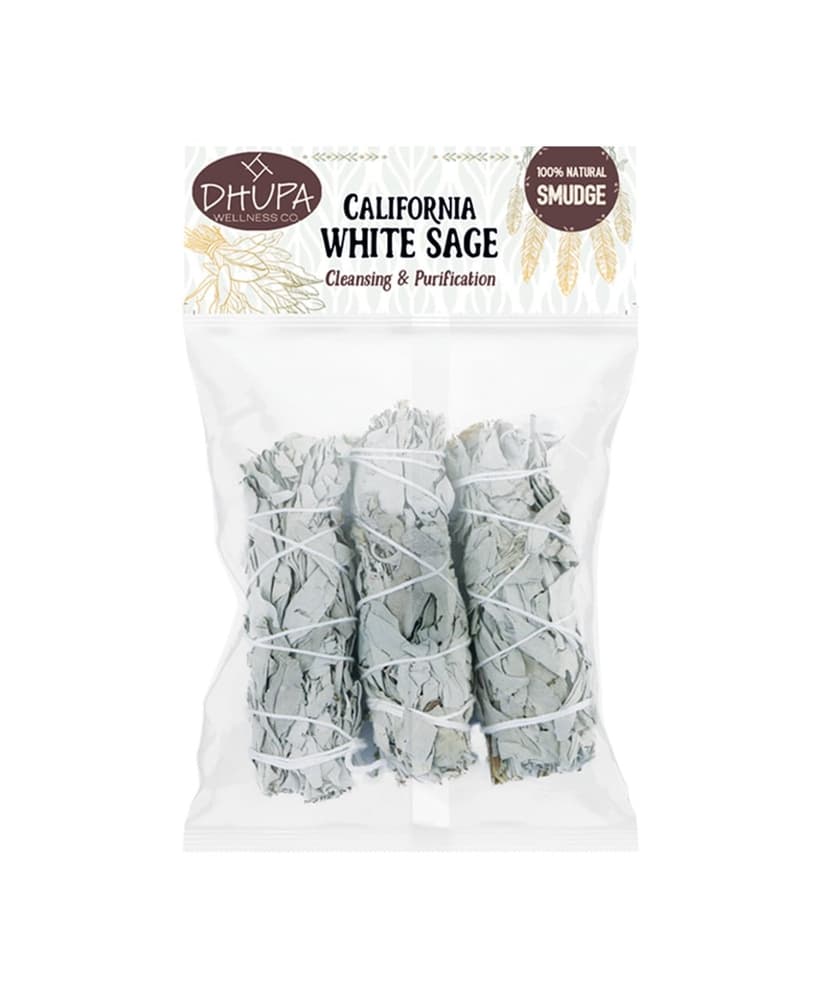 4″ White Sage Smudge Sticks (Pack of 3)