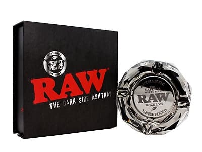 Raw Dark Side Glass Ashtray