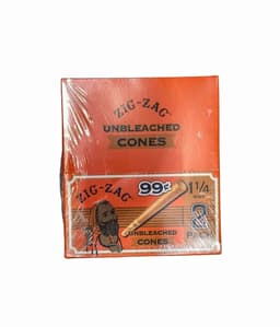 Zig-Zag (2 pack) (1 1/4) Unbleached Cones