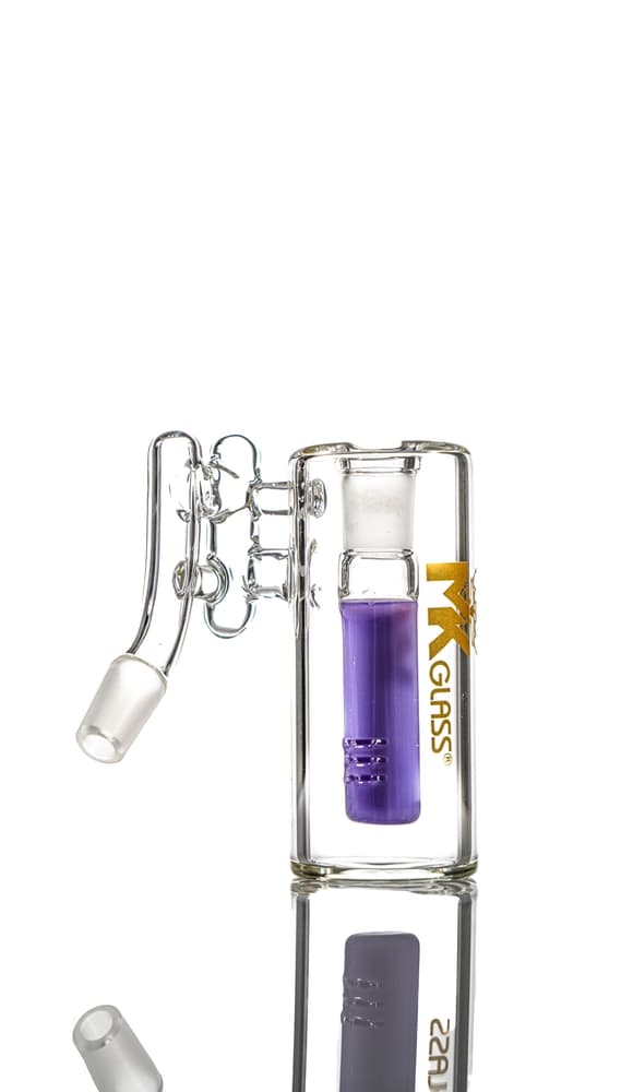 MKAC5 - 45° MK100 Milky Downstem Ash catcher alternate view