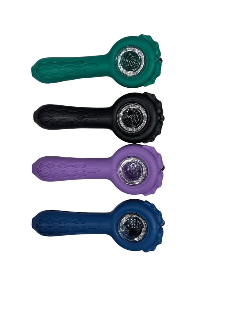 SHP18 - Owl Silicone Handpipe With Screen (Pack Of 5) (Unit Cost $3.99) alternate view