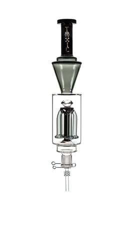 TXNC25 – 14″ Toxic Diamond Top Showerhead Perc Nectar Collector w/ Glass Tip