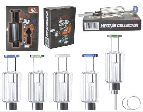 NC126 - 5" Prism Nectar Collector With Screw On Ceramic Tip (22503) Assorted Colors