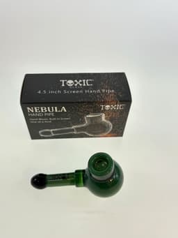 TXH30 - 4.5" Toxic Nebula Hand Pipe with Built in Screen