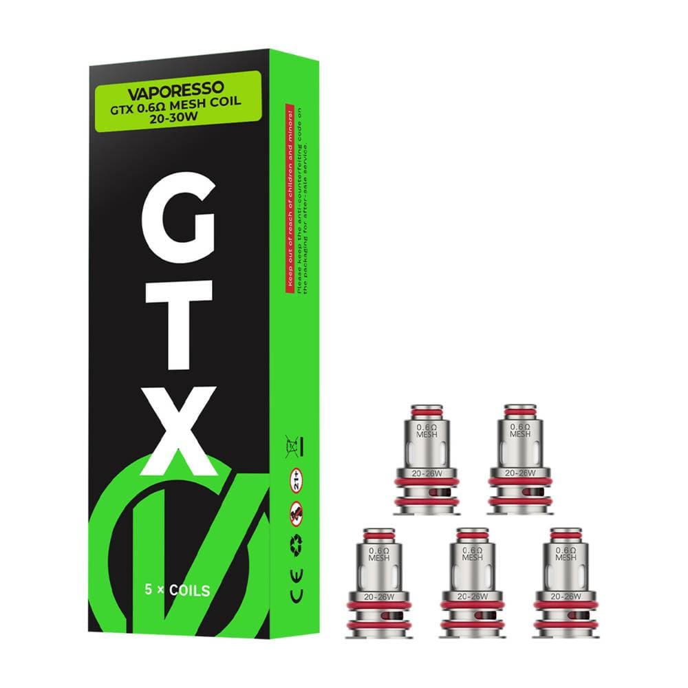 Vaporesso GTX 0.6ohm 20-26W Mesh Coil (Pack of 5)