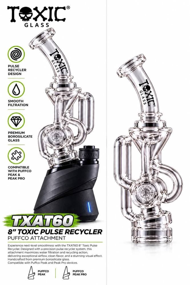 TXAT60 - 8" Toxic Pulse Recycler Puffco Attachment