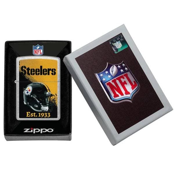 Zippo Lighter 47709 NFL Pittsburgh Steelers