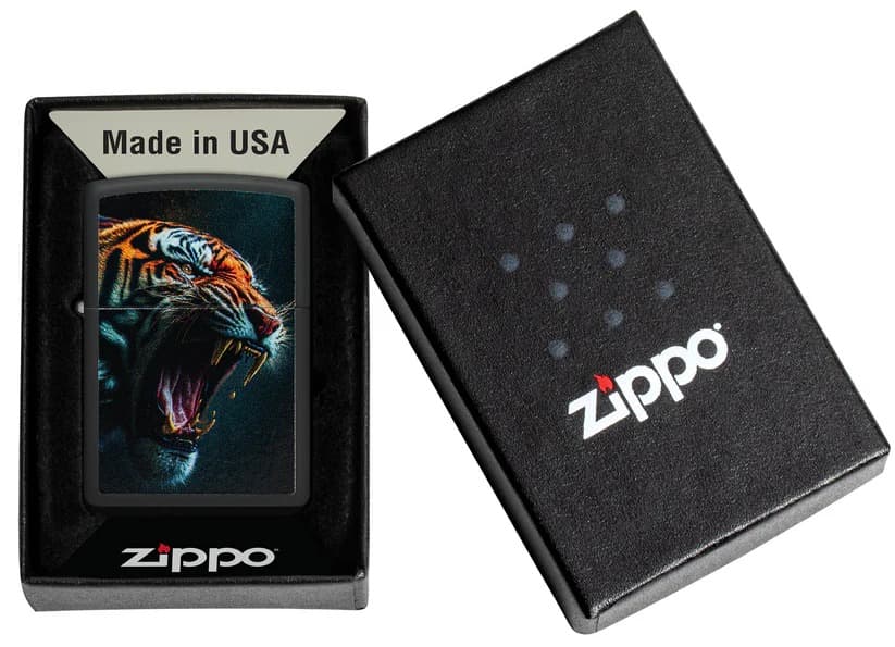 Zippo Lighter 46241 Fierce Tiger Design