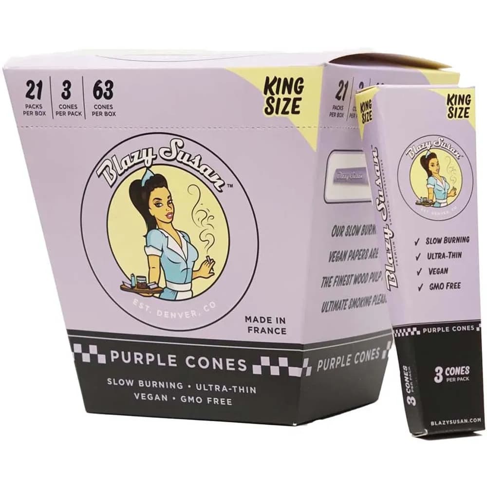Blazy Susan Purple King Size Cones
